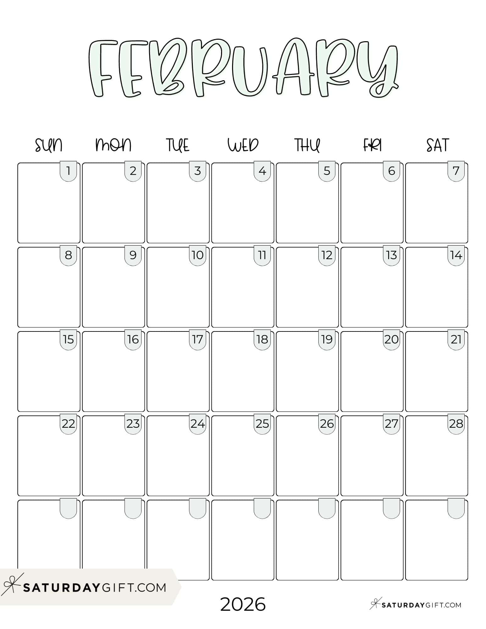 Cute 2026 Calendar Templates Minimal Yet Adorable Printables Cute 2026 Calendar Templates Minimal Yet Adorable Printables