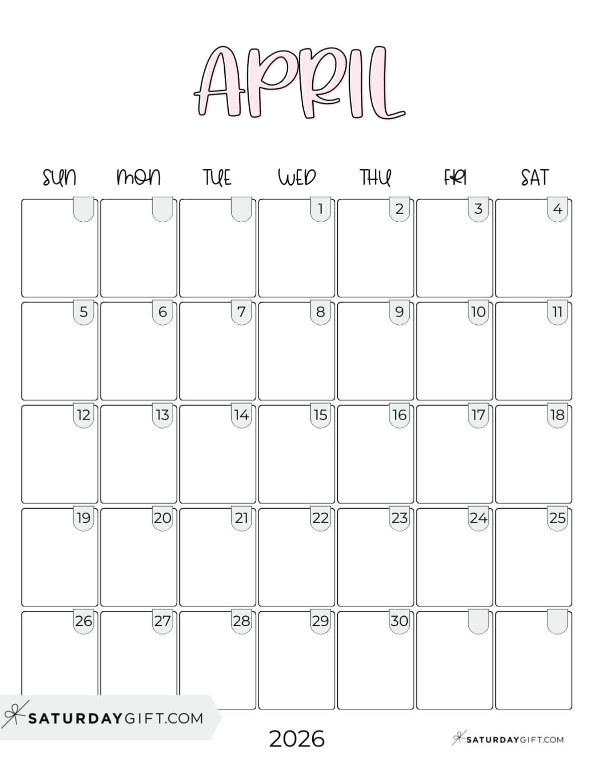 Cute 2026 Calendar Templates Minimal Yet Adorable Printables