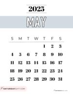 May 2025 Calendar - 23 Cute & FREE Printables
