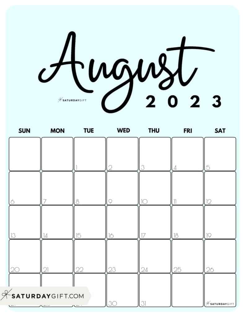 August 2023 Calendar Aesthetic Get Calender 2023 Update