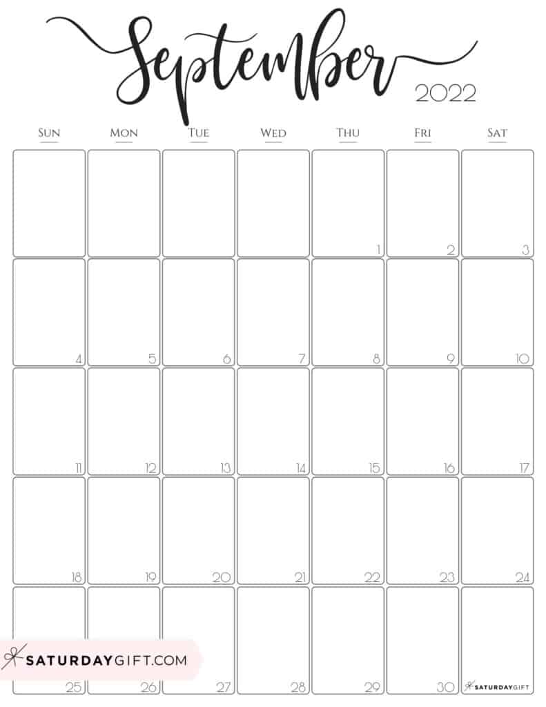 September To December 2022 Calendar Template 2022 Calendars For 