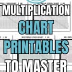 1-50 Multiplication Chart Printables to Master Math | SaturdayGift