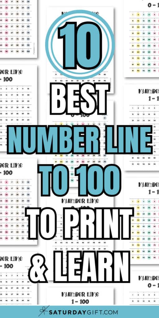 10 Best Number Line to 100 to Print & Learn | SaturdayGift