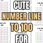 10 Cute Number Line to 100 for Practice | SaturdayGift