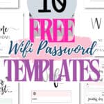 10 Free Wifi Password Templates | SaturdayGift
