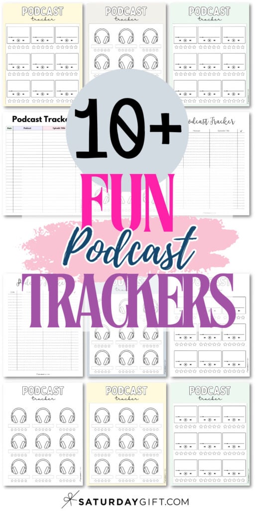 10+ Fun Podcast Trackers | SaturdayGift