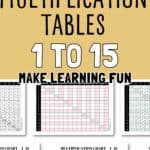 10 Multiplication Tables 1 to 15 - Make Learning Fun | SaturdayGift