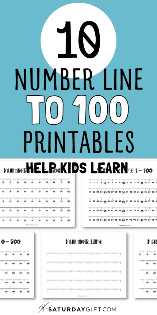 10 Number Line to 100 Printables - Help Kids Learn | SaturdayGift