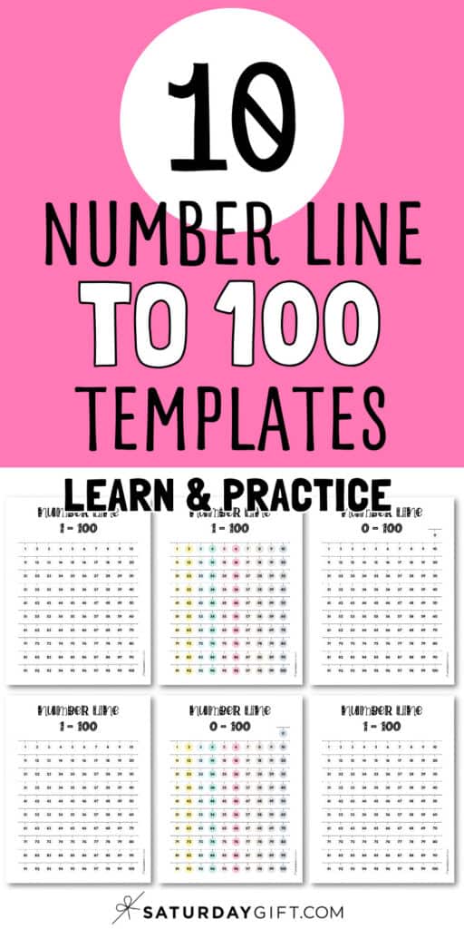 10 Number Line to 100 Templates - Learn & Practice | SaturdayGift