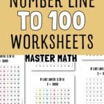 10 Number Line to 100 Worksheets - Master Math