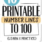 10 Printable Number Lines to 100 - Learn & Practice | SaturdayGift