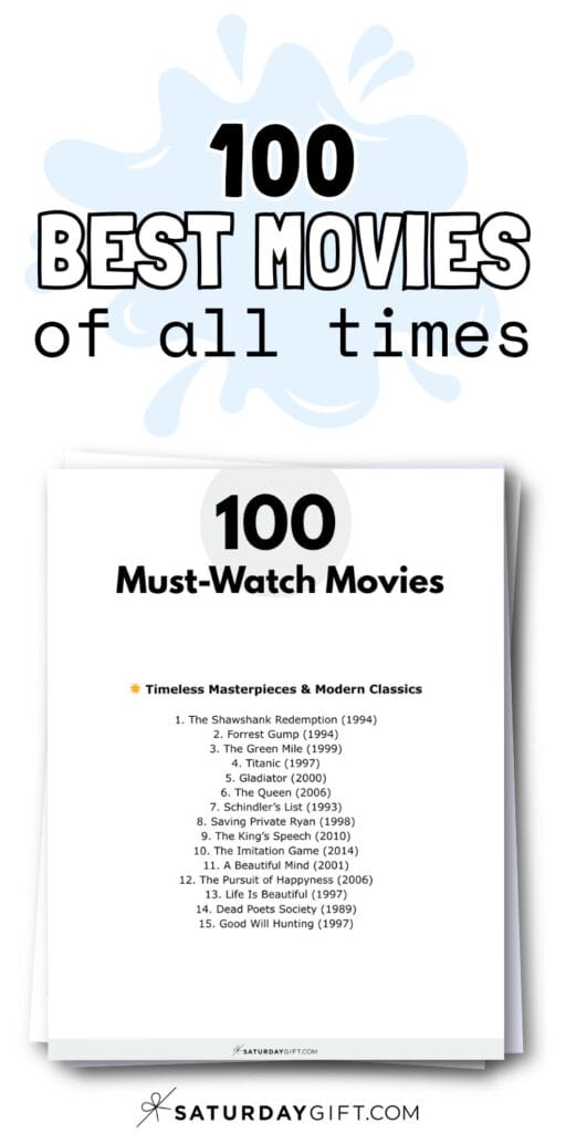 100 Best Movies of All Time | SaturdayGift