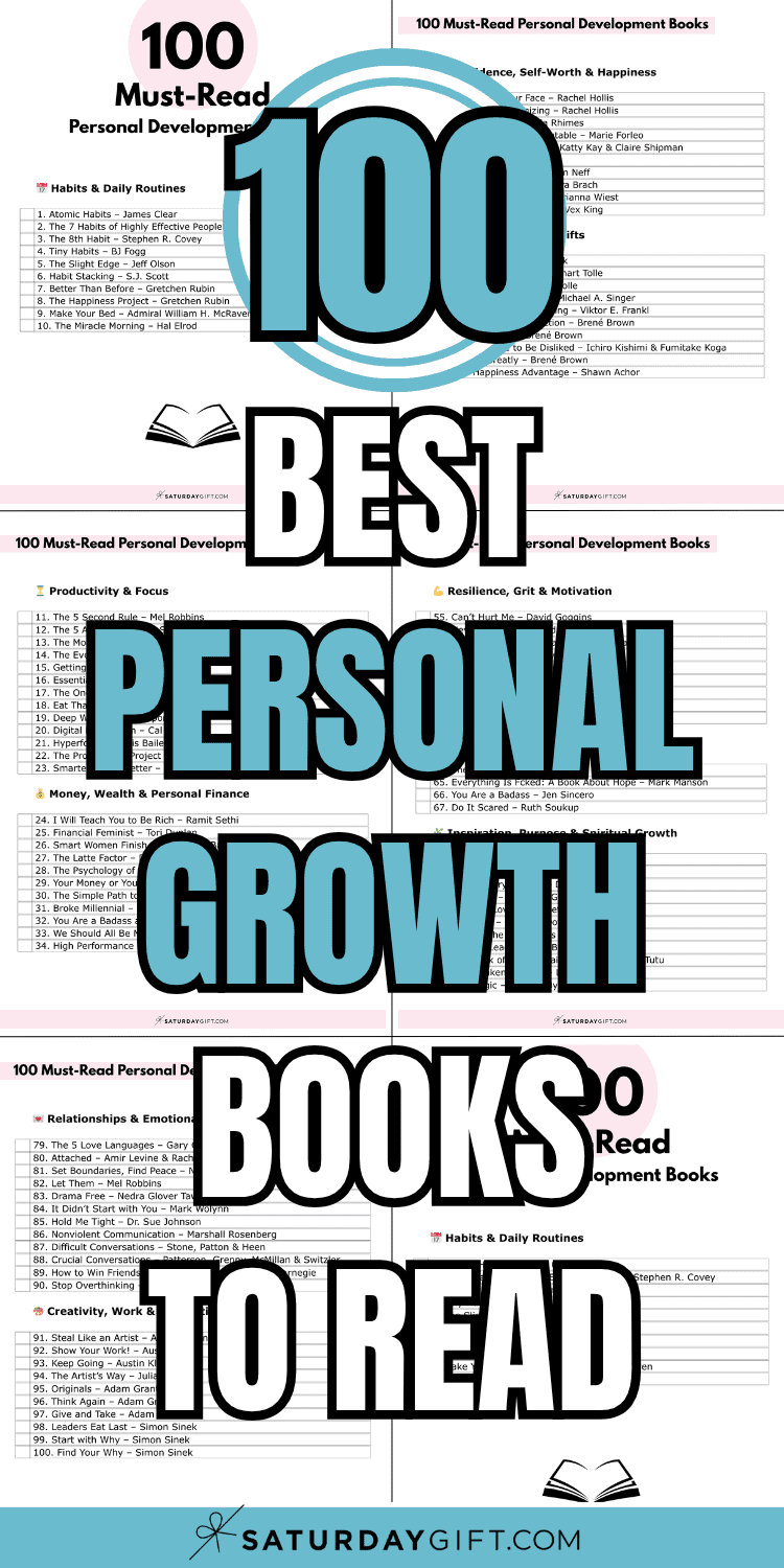 100 Best Books To Read for Personal Development + Printable List