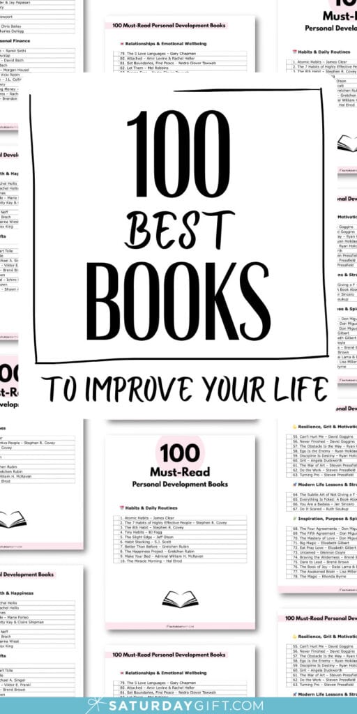 100 Best Self-Improvement Books | SaturdayGift