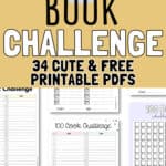 100 Book Challenge 34 Cute and Free Printable PDF | SaturdayGift