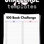 100 Book Challenge Printable | SaturdayGift