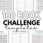 100 Book Challenge Template Aesthetic Free Printable PDFs | SaturdayGift