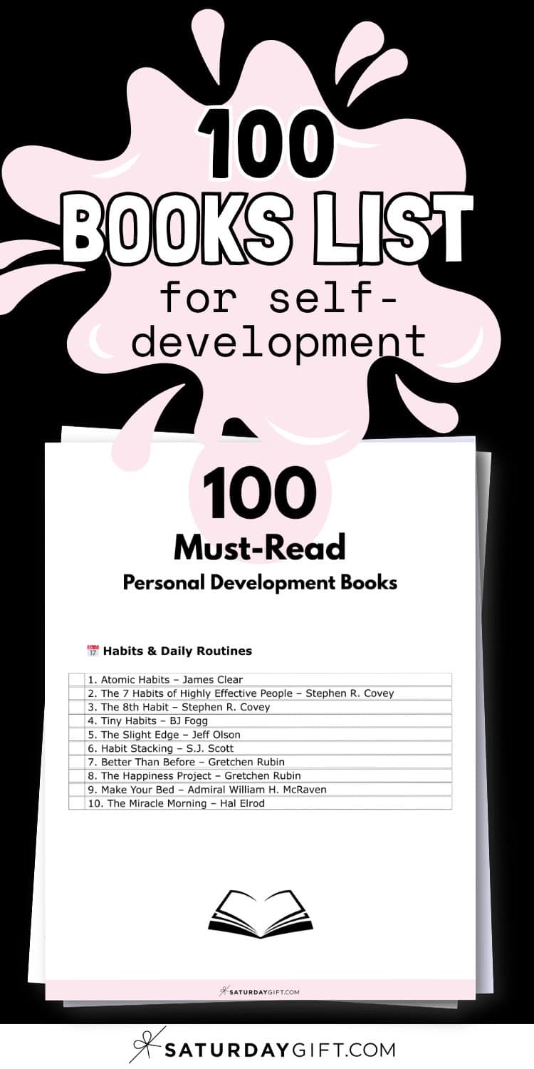 100 Best Books To Read for Personal Development + Printable List