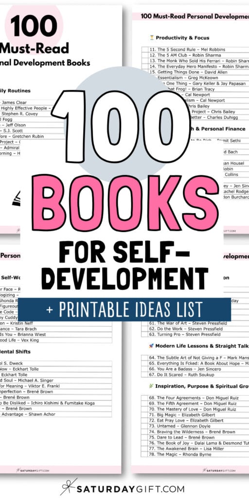 100 Books for Self-Development | SaturdayGift
