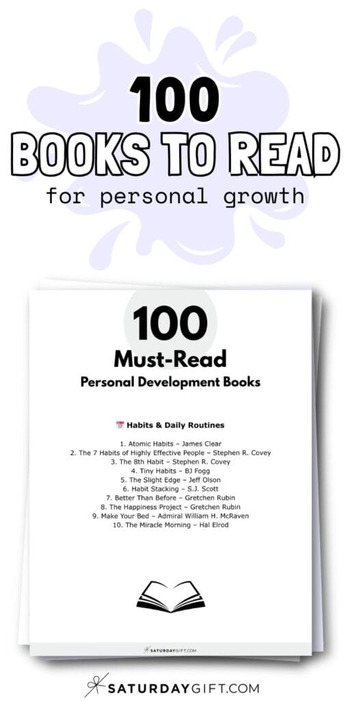 100 Books to Read for Self-Development | SaturdayGift