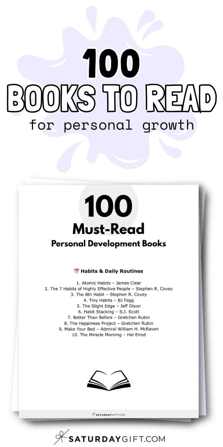 100 Best Books To Read for Personal Development + Printable List