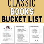 100 Classic Books Bucket List | SaturdayGift