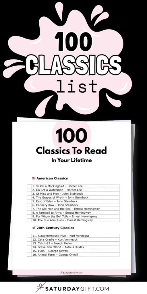 100 Classics List | SaturdayGift