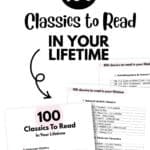 100 Classics to Read in Your Lifetime Printable List