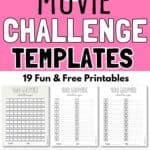 100 Movie Challange Templates | SaturdayGift