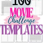 100 Movie Challenge Templates | SaturdayGift