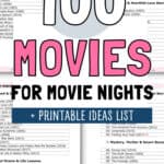 100 Movies for Movie Nights | SaturdayGift