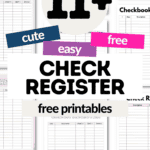 11+ Cute and Easy Check Register | SaturdayGift