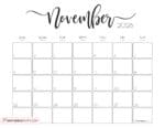 Elegant Printable Calendar 2026 by SaturdayGift - Readers' Favorite!