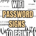 11 Wifi Password Signs to Print and Use | SaturdayGift