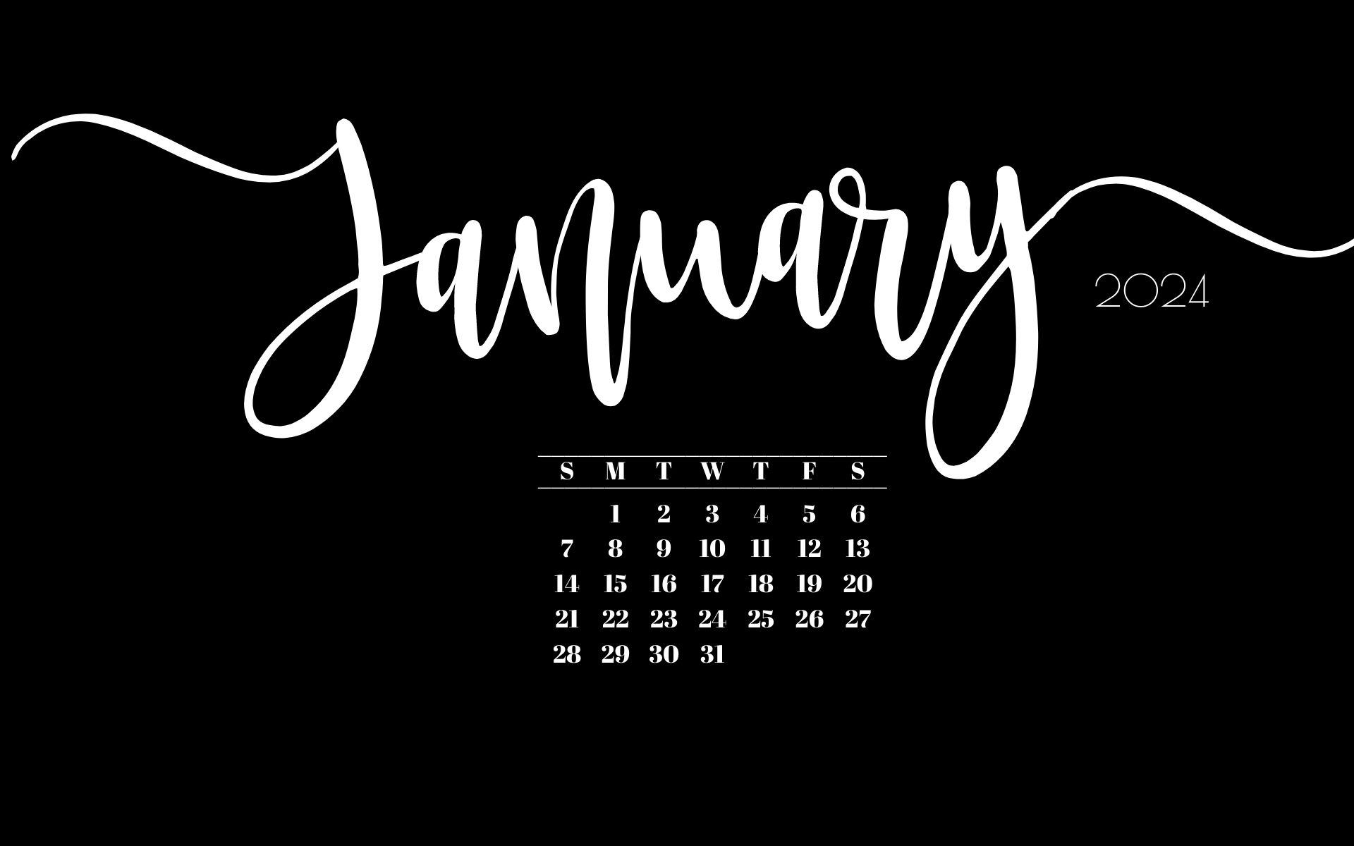 January Desktop Wallpaper - 21 Cute & Free January 2024 Calendar ...