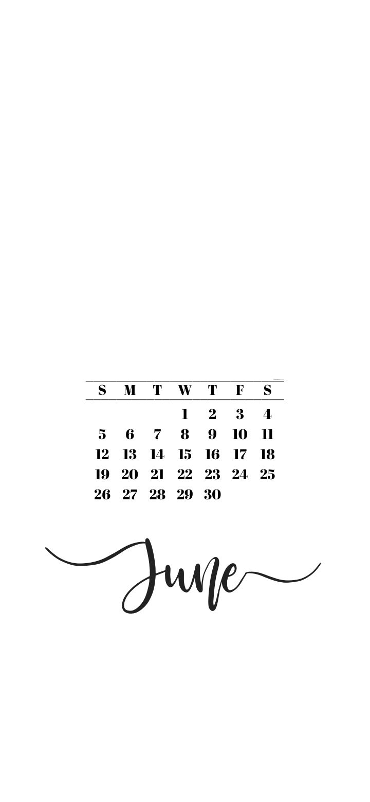 June 2022 Calendar Wallpaper 38 Cute Backgrounds For Your iPhone