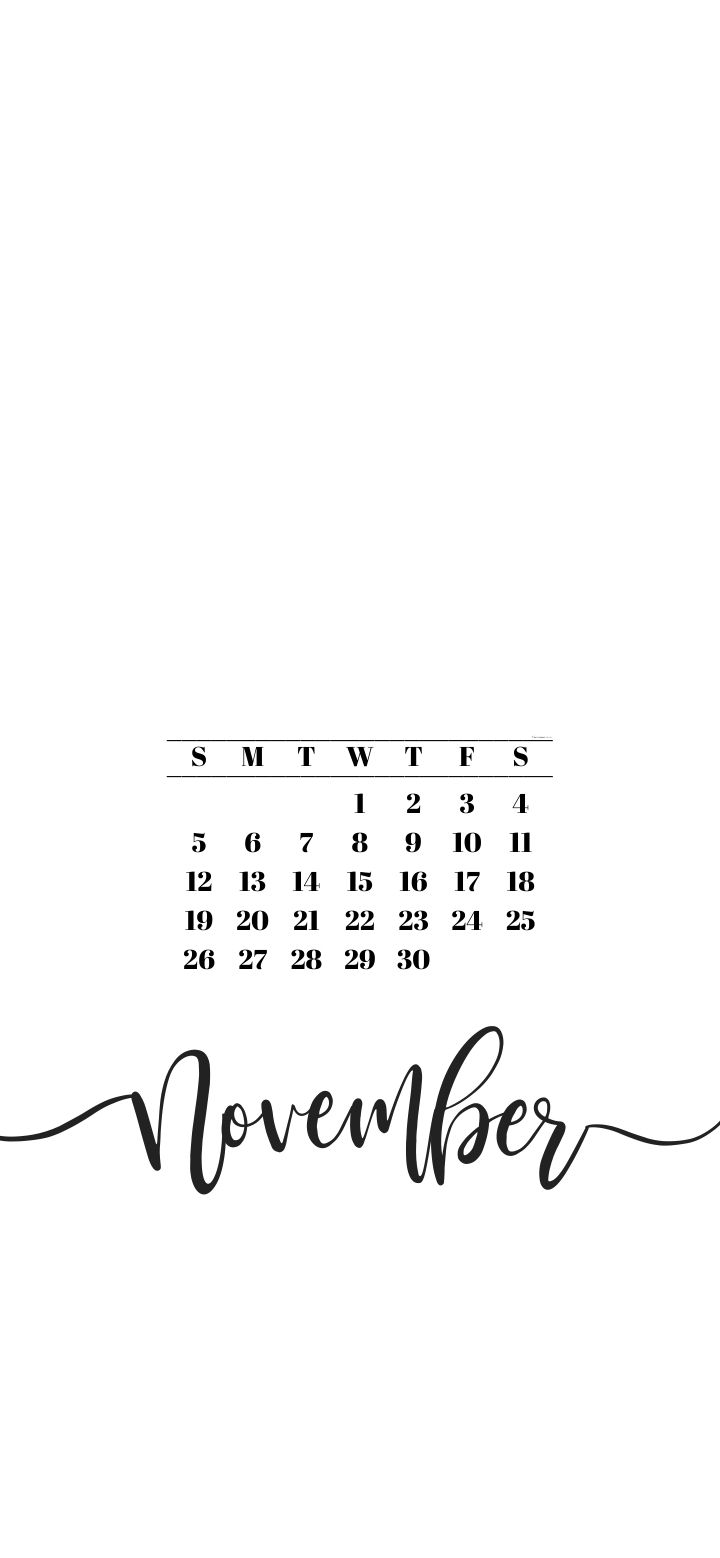 November 2023 Calendar Wallpaper - 44 Cute iPhone Backgrounds