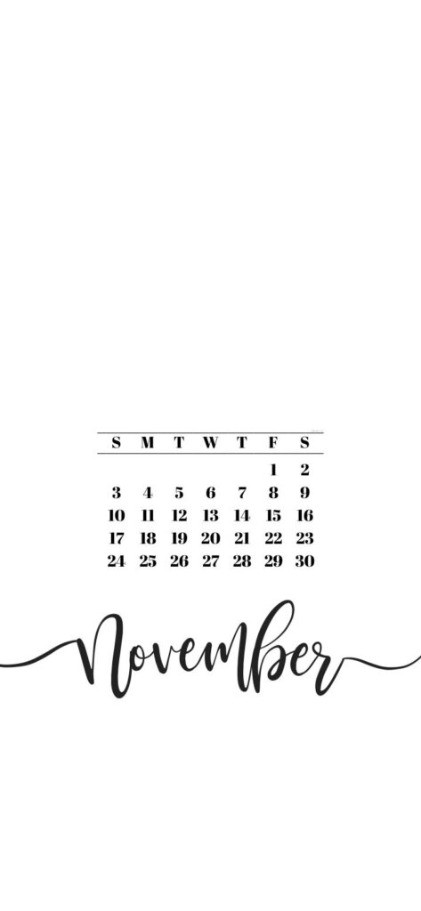 November 2024 Calendar Wallpaper - 44 Cute iPhone Backgrounds