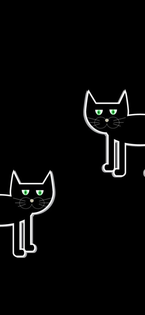 11. The cats! free Halloween Wallpaper for Phone | SaturdayGift