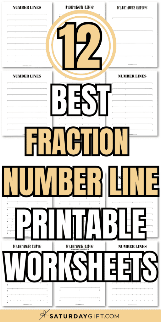 12 Best Fraction Number Line Printable Worksheets | SaturdayGift