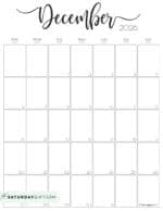Aesthetic Printable Vertical Calendar 2026 by Saturday Gift