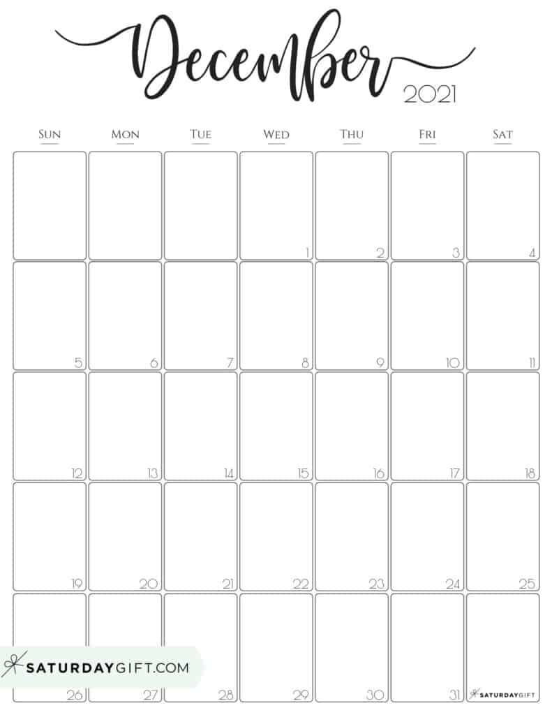 December discount printable calendar
