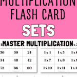 12 Multiplication Flash Card Sets - Master Multiplication | SaturdayGift