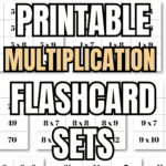 12 Printable Multiplication Flashcard Sets to Print | SaturdayGift