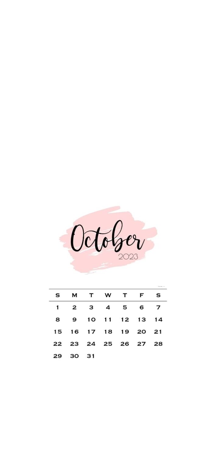 October 2023 Calendar Wallpaper - 47 Cute iPhone Backgrounds