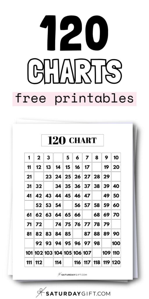 120 Charts Free Printable | SaturdayGift