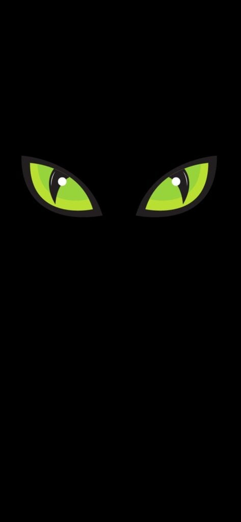 13. Green cat eyes free Halloween Wallpaper for Phone | SaturdayGift