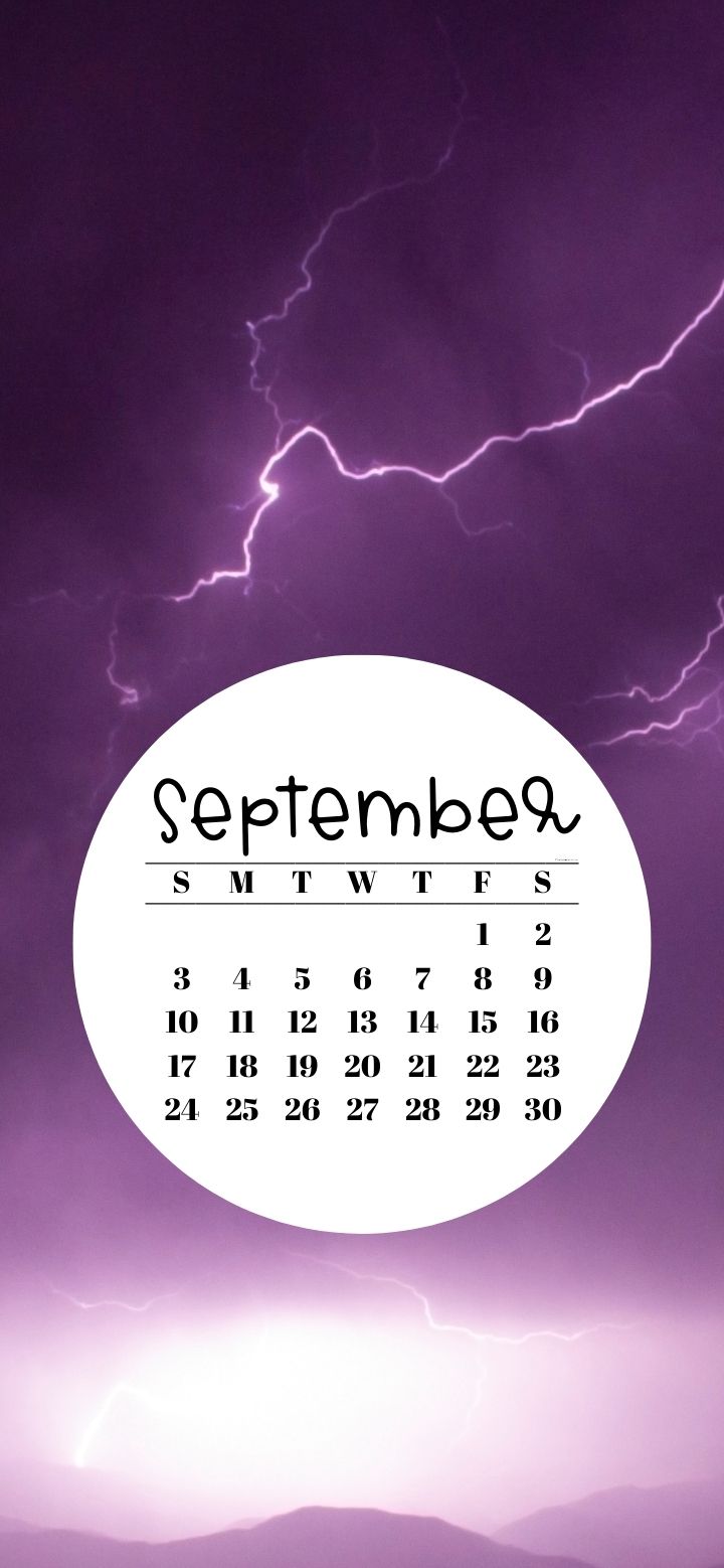 September 2023 Calendar Wallpaper - 38 Cute iPhone Backgrounds