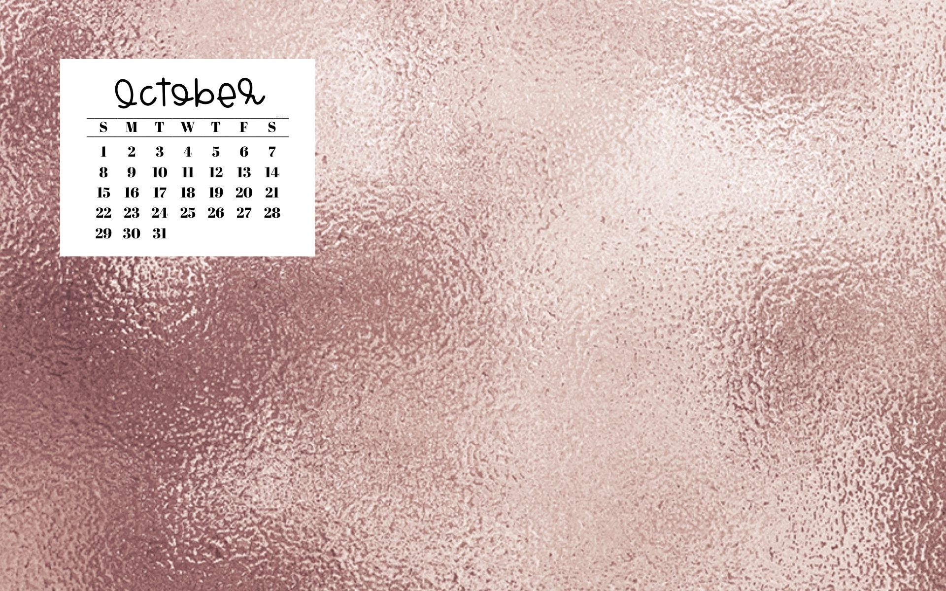 October Desktop Wallpaper - 21 Cute & Free October 2023 Calendar