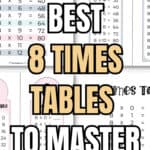 15 Best 8 Times Tables to Master Math | SaturdayGift
